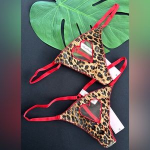 Heart Leopard/Red Thong(s)